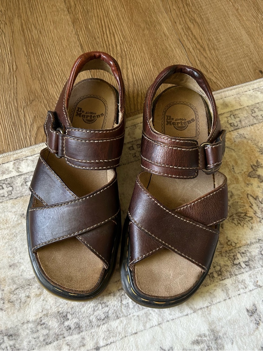 Dr. Martens Brown Leather Men's Fisherman Sandals Vintage